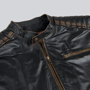 Chaqueta Werner Negro Vintage - Lederston Leather & Road