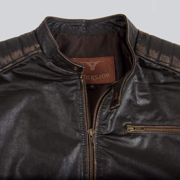 Chaqueta Werner Marron Vintage - Lederston Leather & Road